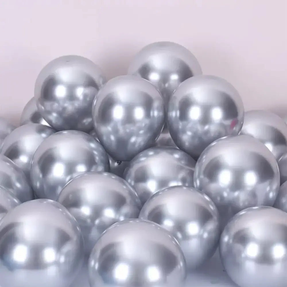 Vibrant metallic latex confetti balloon set for party decor