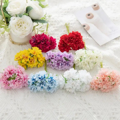 Vibrant multicolor artificial flower stamen bouquet for living room decor