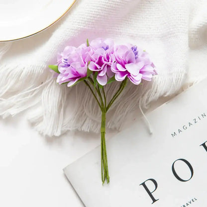 Vibrant multicolor artificial flower stamen bouquet for living room decor