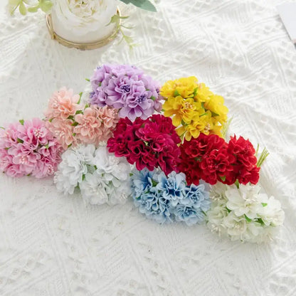 Vibrant multicolor artificial flower stamen bouquet for living room decor