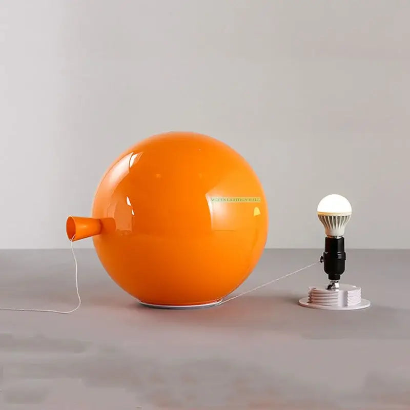 Vibrant red orange & yellow balloon lamps wall light for bedroom