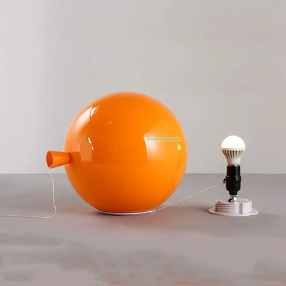 Vibrant red orange & yellow balloon lamps wall light for bedroom