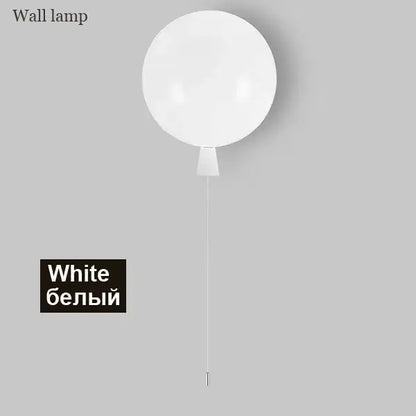 Vibrant red orange & yellow balloon lamps wall light for bedroom