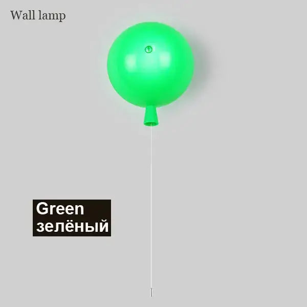 Vibrant red orange & yellow balloon lamps wall light for bedroom