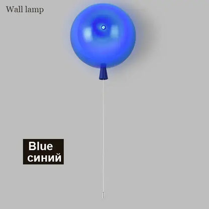 Vibrant red orange & yellow balloon lamps wall light for bedroom