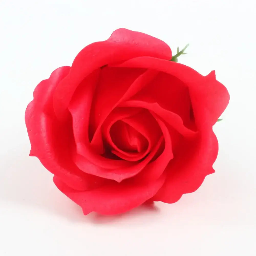Vibrant red rose bath flower set bathroom decor soap flowers
