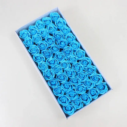 Vibrant red rose bath flower set bathroom decor soap flowers