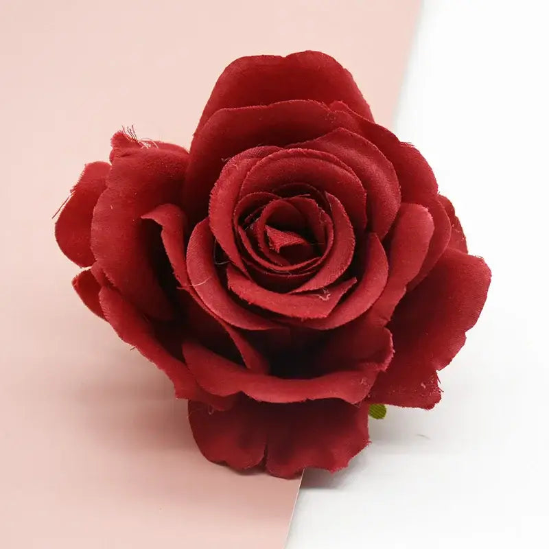 Vibrant silk artificial roses wedding and living room decor