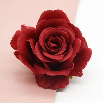 Vibrant silk artificial roses wedding and living room decor