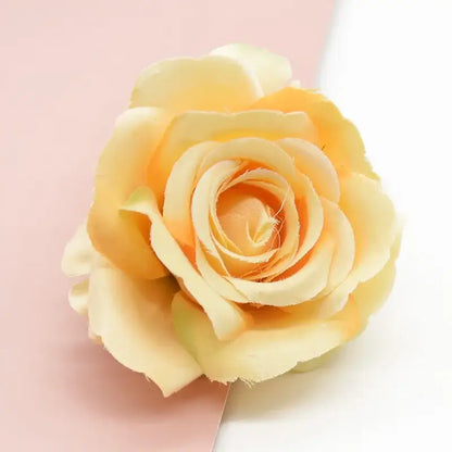 Vibrant silk artificial roses wedding and living room decor