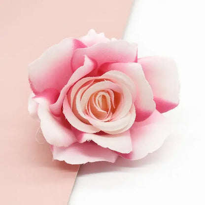 Vibrant silk artificial roses wedding and living room decor