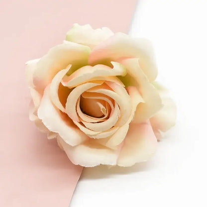 Vibrant silk artificial roses wedding and living room decor