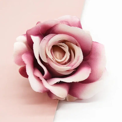 Vibrant silk artificial roses wedding and living room decor