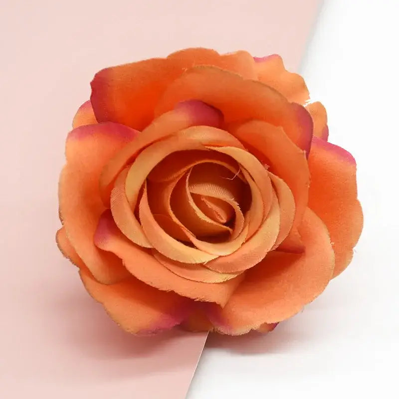 Vibrant silk artificial roses wedding and living room decor