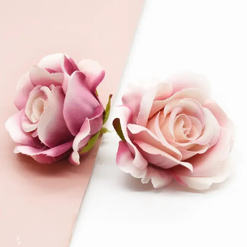 Vibrant silk artificial roses wedding and living room decor
