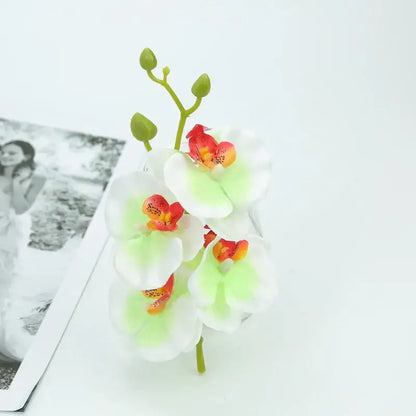 Vibrant silk butterfly orchid bouquet for wedding and home decor