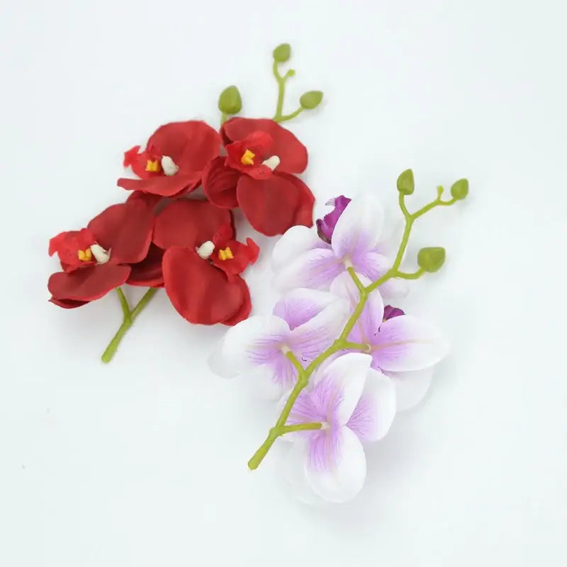 Vibrant silk butterfly orchid bouquet for wedding and home decor
