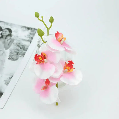 Vibrant silk butterfly orchid bouquet for wedding and home decor