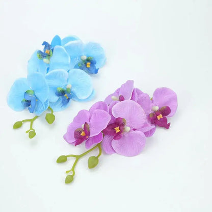 Vibrant silk butterfly orchid bouquet for wedding and home decor