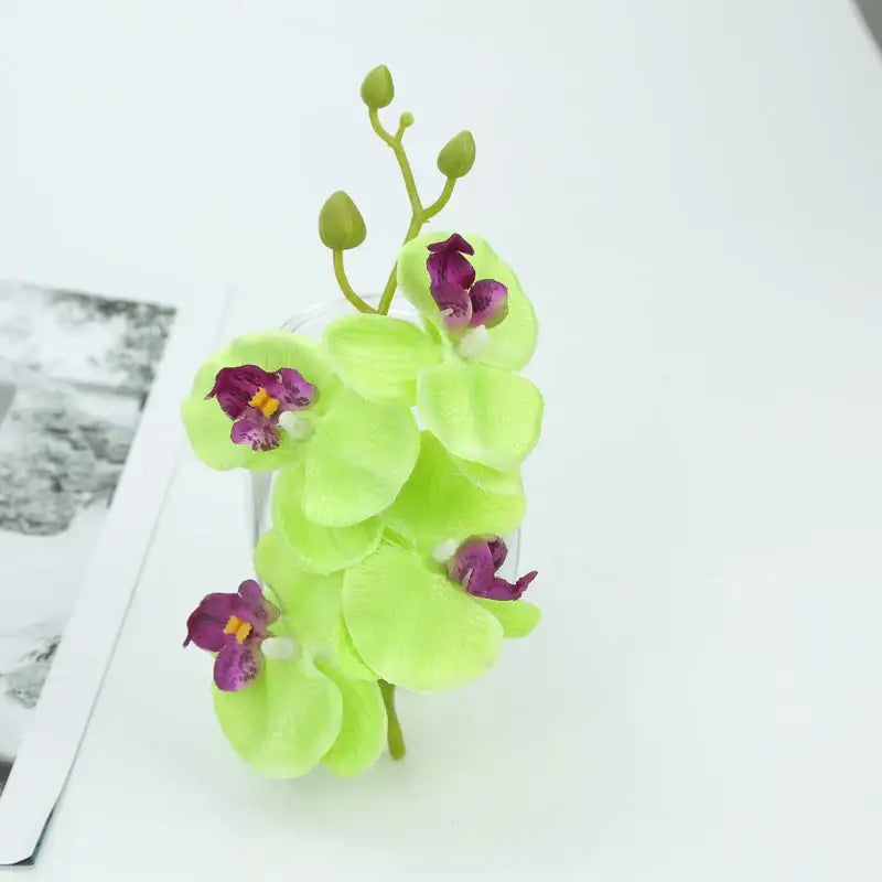Vibrant silk butterfly orchid bouquet for wedding and home decor