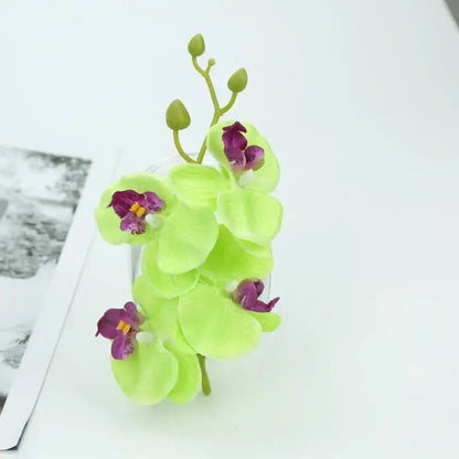 Vibrant silk butterfly orchid bouquet for wedding and home decor
