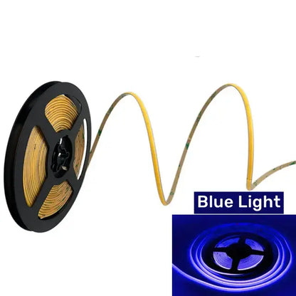 Vibrant slim 4mm cob led strip lights bedroom linear tape lighting