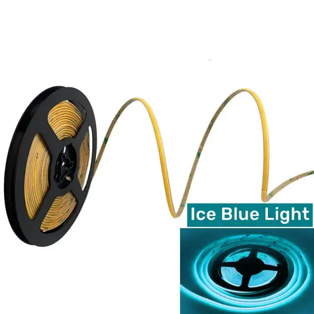 Vibrant slim 4mm cob led strip lights bedroom linear tape lighting