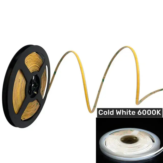 Vibrant slim 4mm cob led strip lights bedroom linear tape lighting
