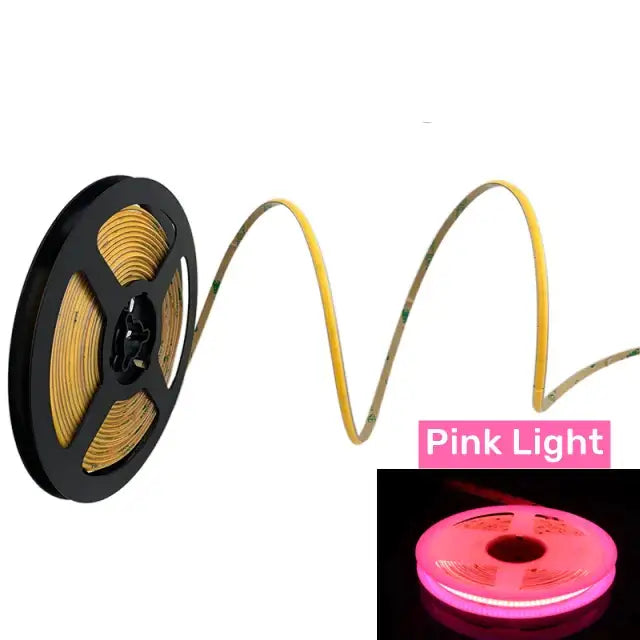 Vibrant slim 4mm cob led strip lights bedroom linear tape lighting