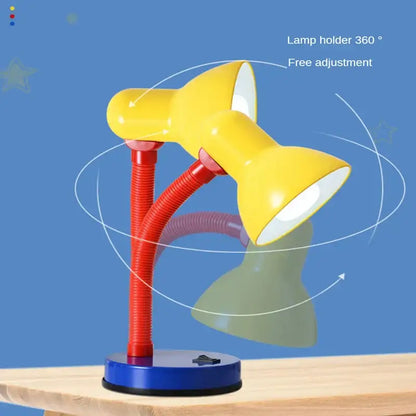 Vibrant yellow & red led study desk lamp bedroom eye protection light