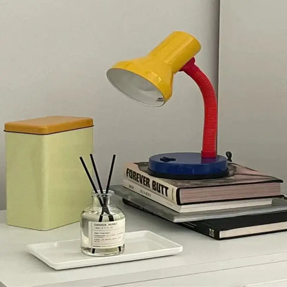 Vibrant yellow & red led study desk lamp bedroom eye protection light