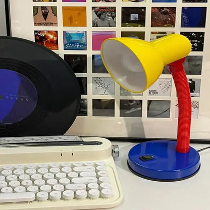 Vibrant yellow & red led study desk lamp bedroom eye protection light