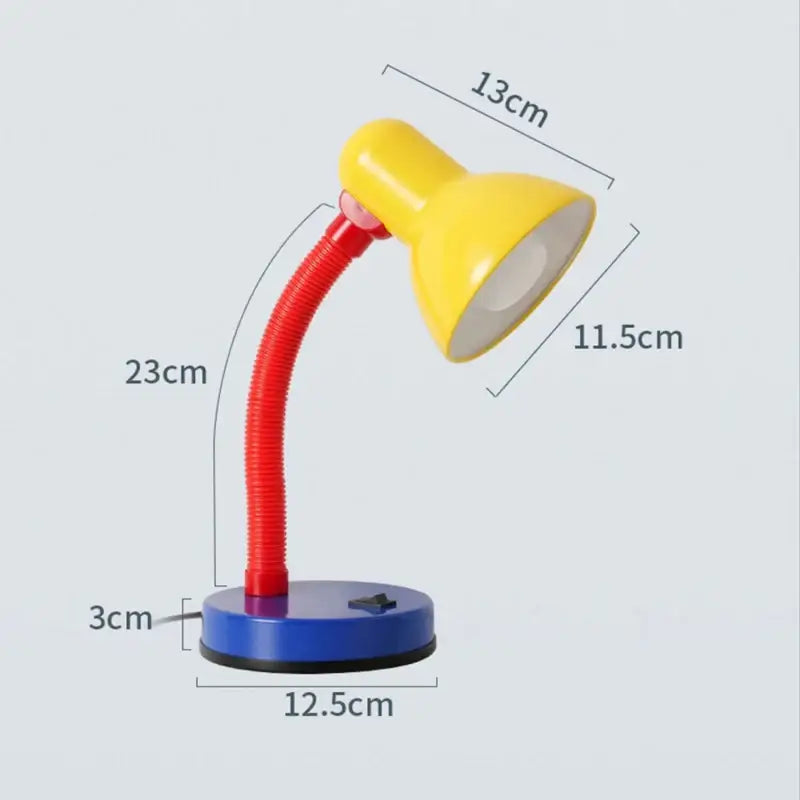Vibrant yellow & red led study desk lamp bedroom eye protection light