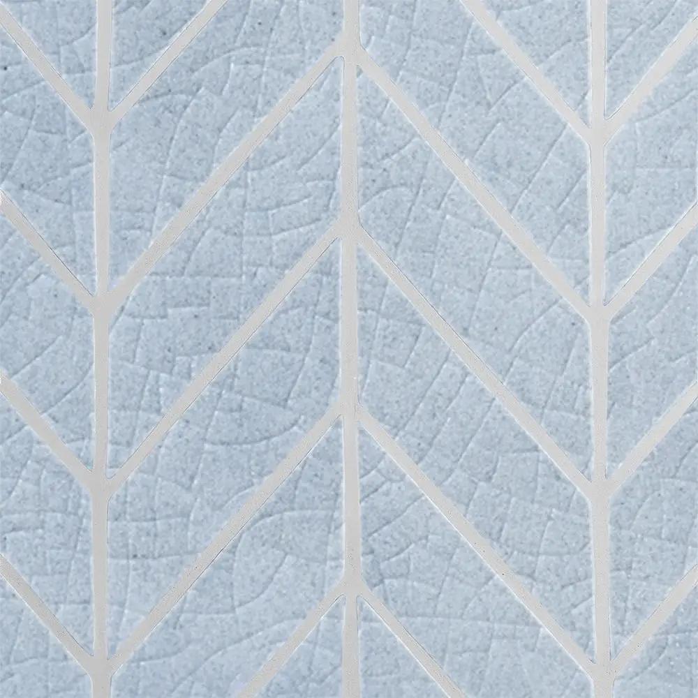 Myrtle Bloom Crackled Chevron Ceramic Tiles 2x6
