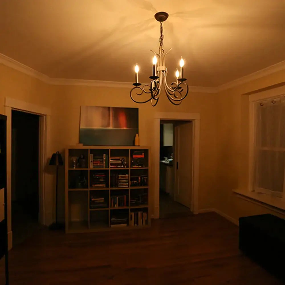Vintage amber dimmable led filament bulb dining room pendant light