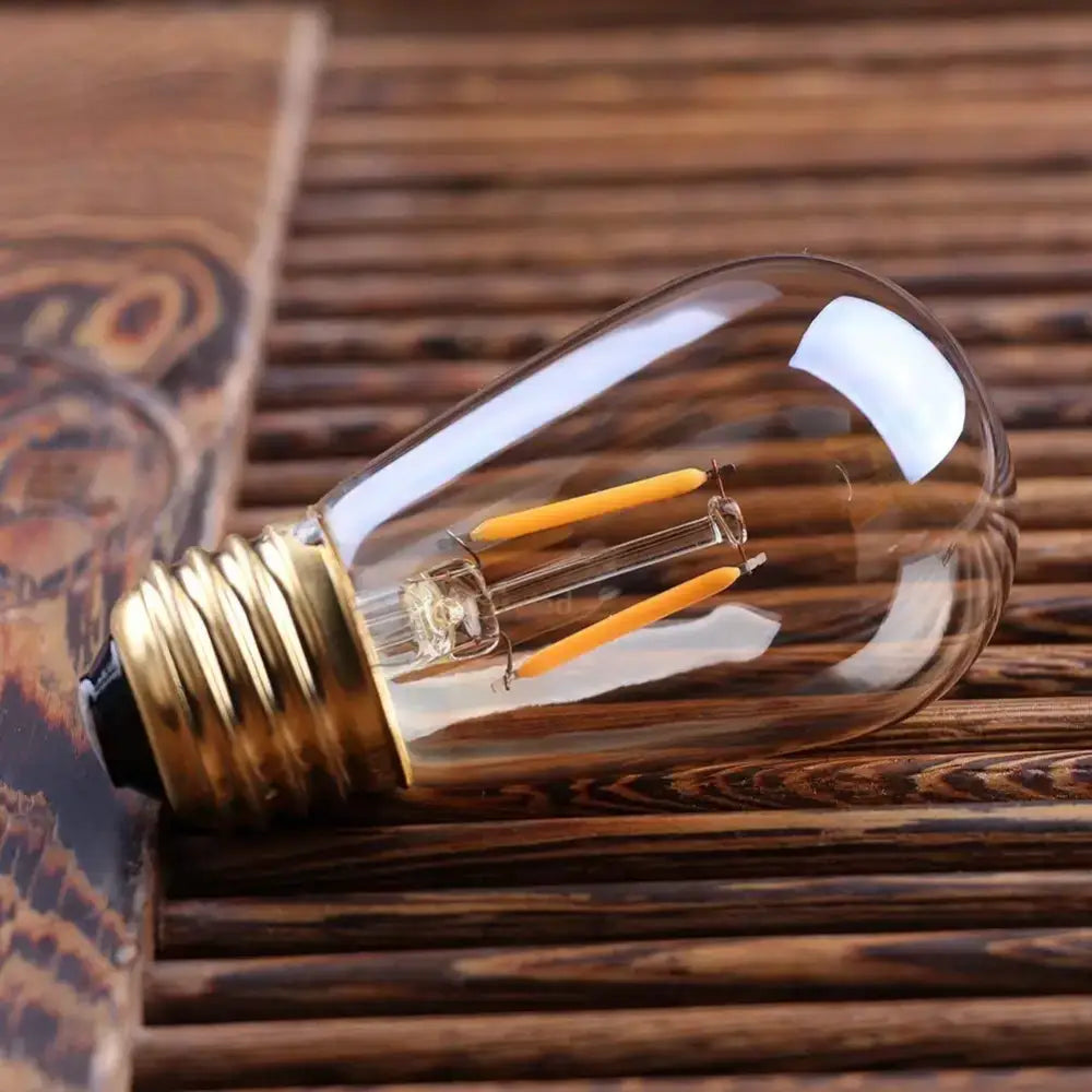 Vintage amber glass dimmable e27 led edison bulb 10-pack dining room