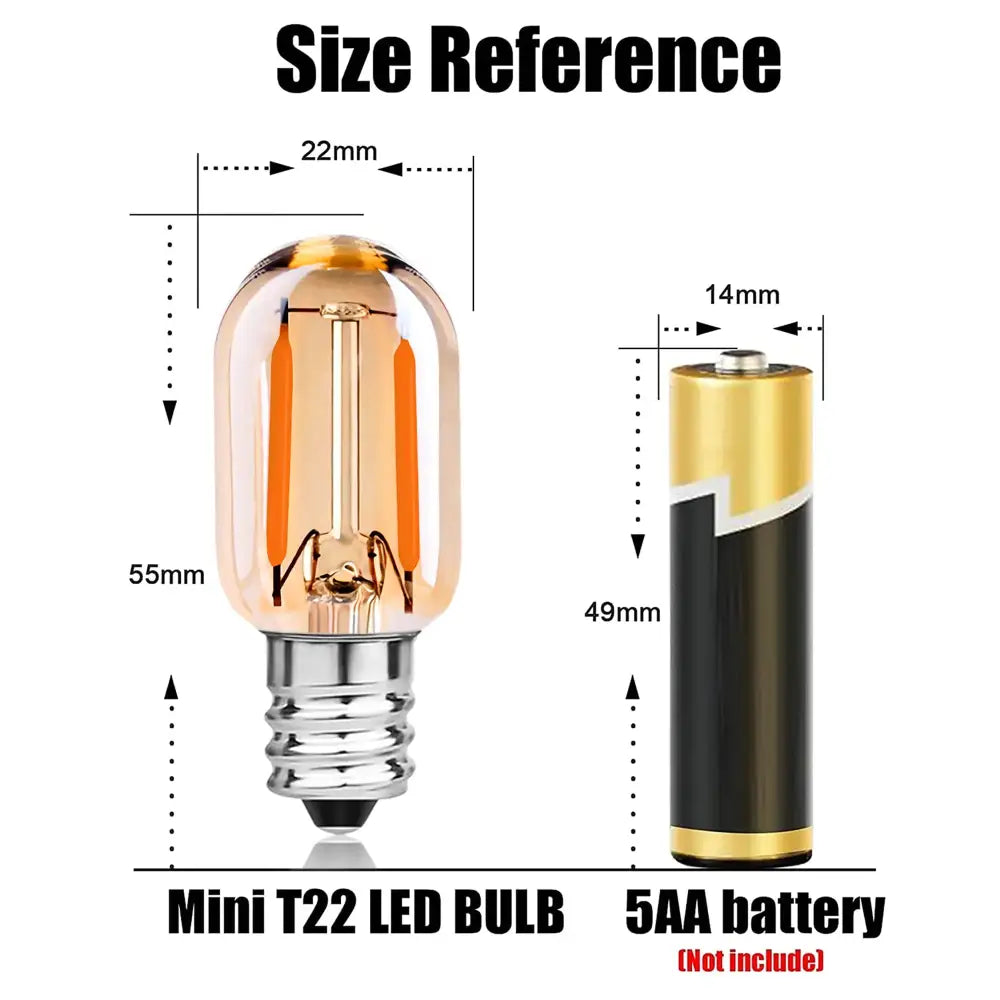 Vintage amber glass led filament bulb bedroom dimmable light