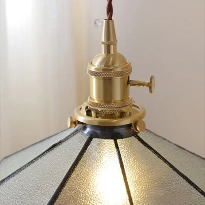 Vintage amber glass led pendant light dining room kitchen