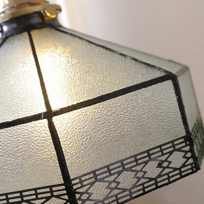 Vintage amber glass led pendant light dining room kitchen