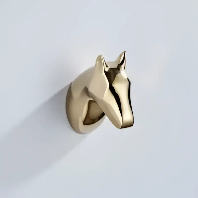 Vintage animal brass robe hooks bathroom wall mount decor