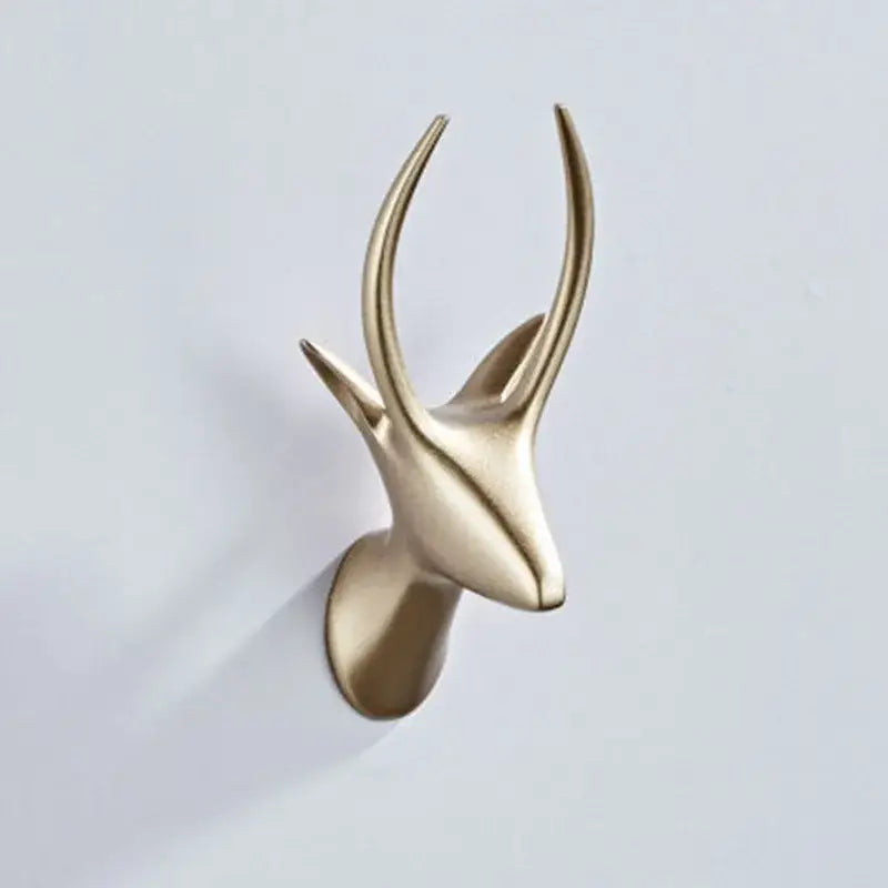 Vintage animal brass robe hooks bathroom wall mount decor