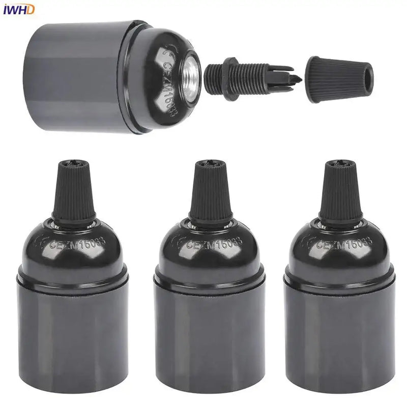 Vintage black e27 socket bulb holder – kitchen lamp holder