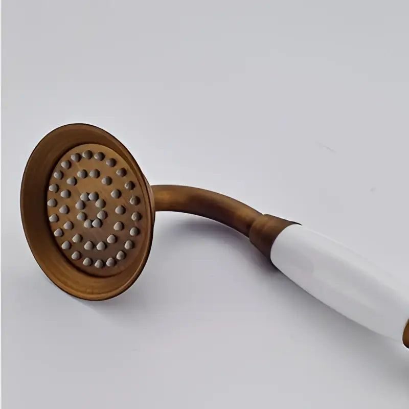 Vintage brass and bronze hand shower head faucet set – bathroom