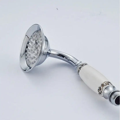 Vintage brass and bronze hand shower head faucet set – bathroom