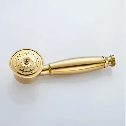 Vintage brass and bronze hand shower head faucet set – bathroom