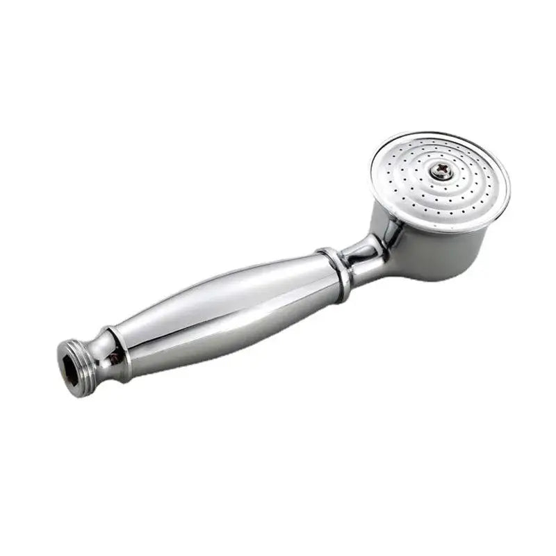 Vintage chrome and white ceramic shower hand holder bathroom accessory