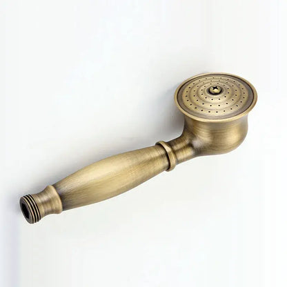 Vintage chrome and white ceramic shower hand holder bathroom accessory