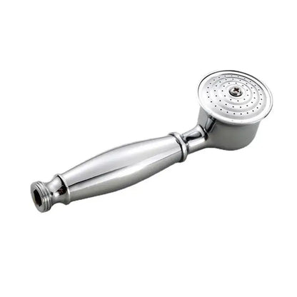 Vintage chrome and white ceramic shower hand holder bathroom accessory