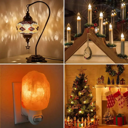 Vintage clear glass dimmable led night light bulbs bedroom warm white