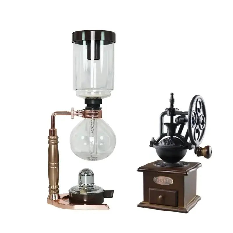 Vintage copper coffee jug siphon maker kitchen dining tool kit